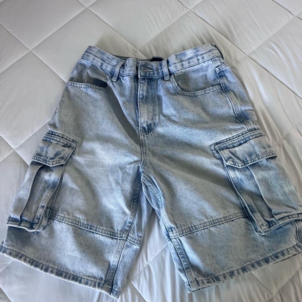 RSQ Light Blue Cargo Shorts